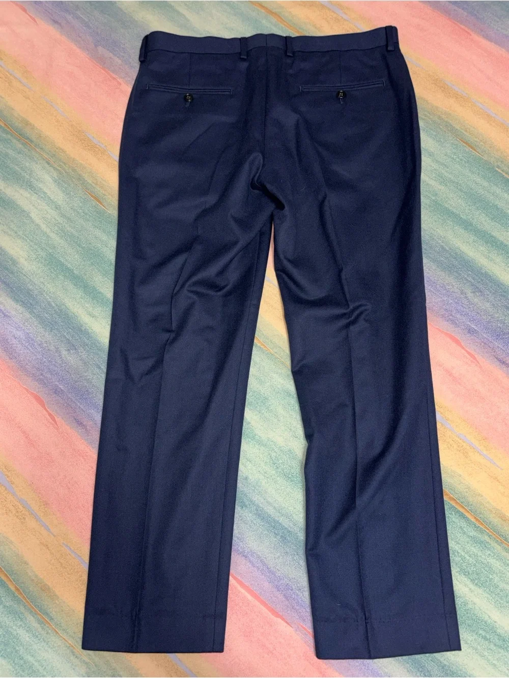 J. Crew Ludlow Slim navy blue Italian Suit (Jacket/Pants) size 40R wool cotton